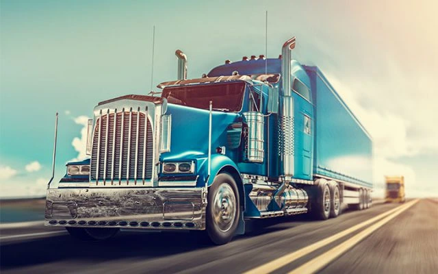 Heavy transport truck